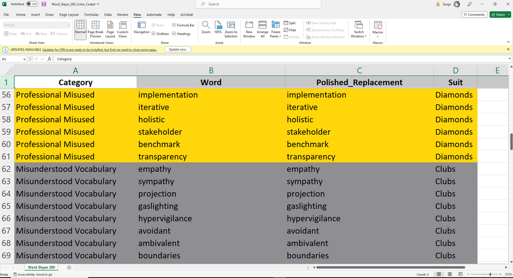 Official Word Slayer 200 Database